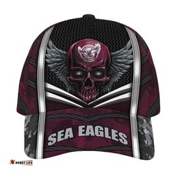 NRL Manly-Warringah Sea Eagles Skull Classic Cap Custom Name