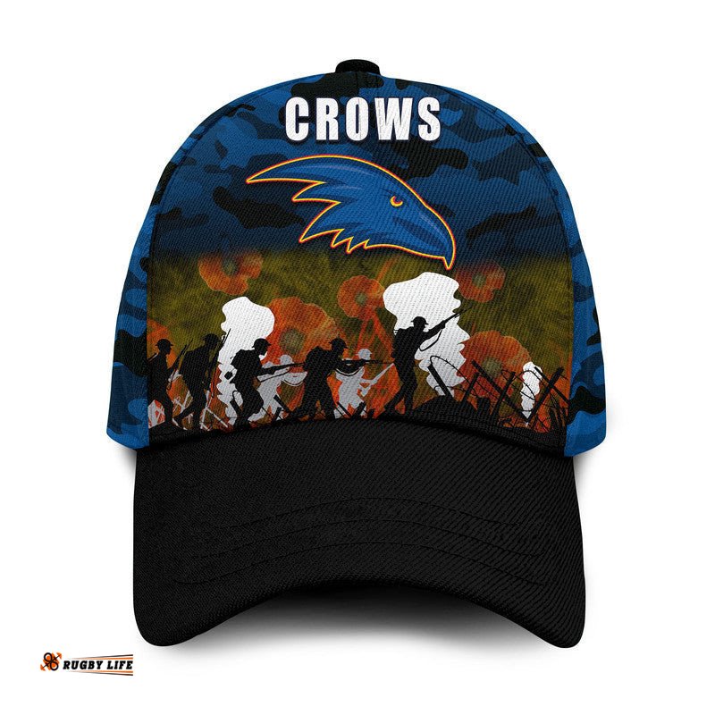 AFL Anzac Day Polo Shirt Crows Army Style