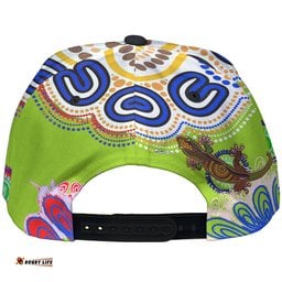 Raiders Rugby Custom Aboriginal Cap - The Indigenous Vikings Power Scratch Style