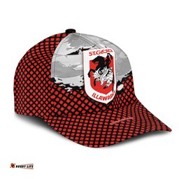 St. George Illawarra Dragons Classic Cap Net Pattern Grunge Style - NRL