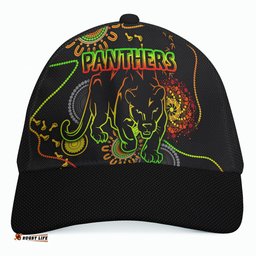 Panthers Rugby Cap - Custom Indigenous Black Panthers Cap