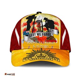 Anzac Classic Cap - Lest We Forget Aboriginal Version