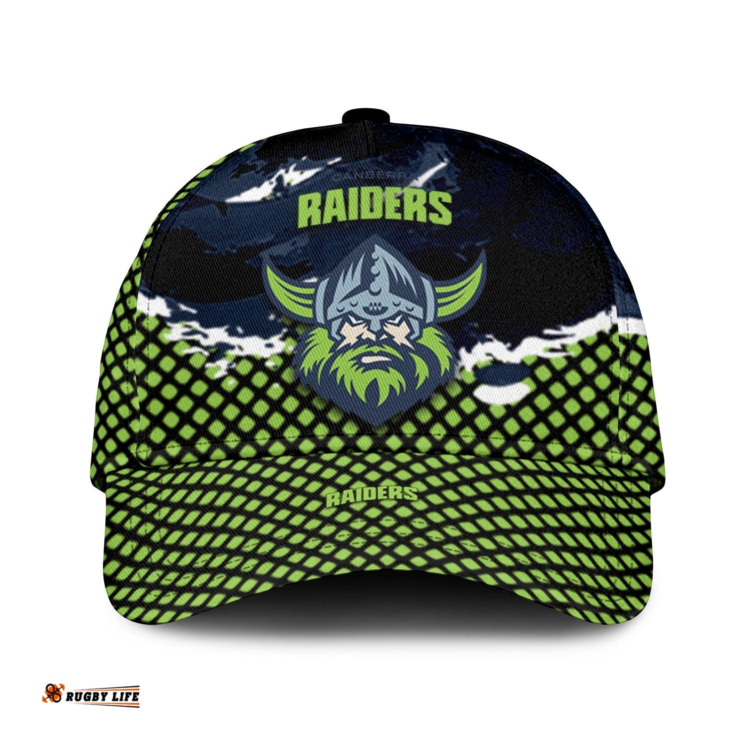 Canberra Raiders Classic Cap Net Pattern Grunge Style - NRL