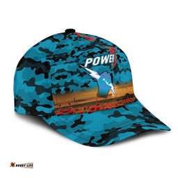 (Custom Personalised) Port Adelaide Power ANZAC AFL Classic Cap Poppy Vibes