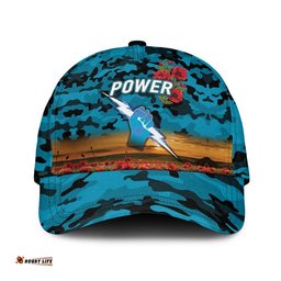 (Custom Personalised) Port Adelaide Power ANZAC AFL Classic Cap Poppy Vibes