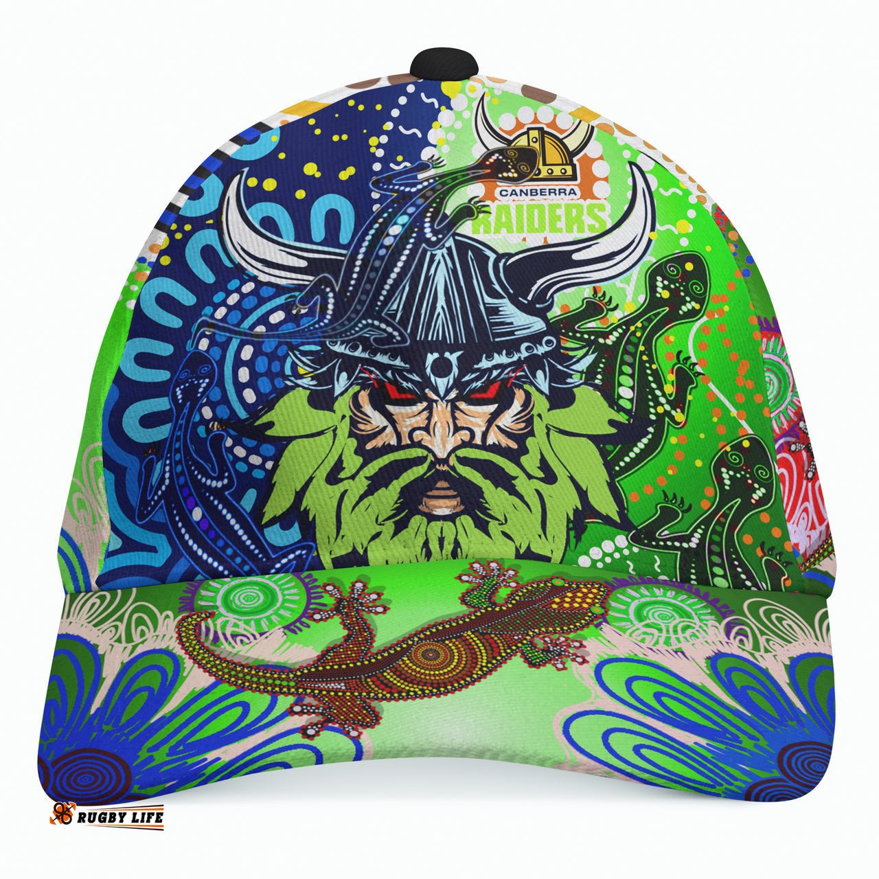 Raiders Rugby Custom Aboriginal Cap - The Indigenous Raiders Power