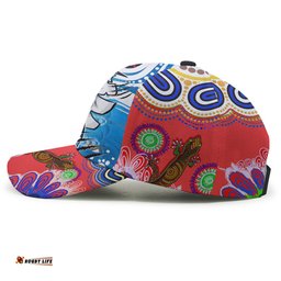 Sharks Aboriginal Custom Rugby Cap - The Indigenous Sharks Scratch Style