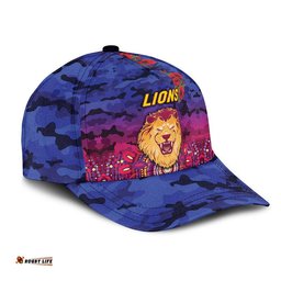 (Custom Personalised) Brisbane Lions ANZAC AFL Classic Cap Indigenous Vibes