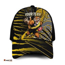 (Custom Personalised) Richmond Football Classic Cap Aboriginal Go The Tigers Mascot Ver.01