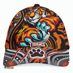 Tigers Rugby Custom Indigenous Cap - This is My Jungle Aboriginal Style