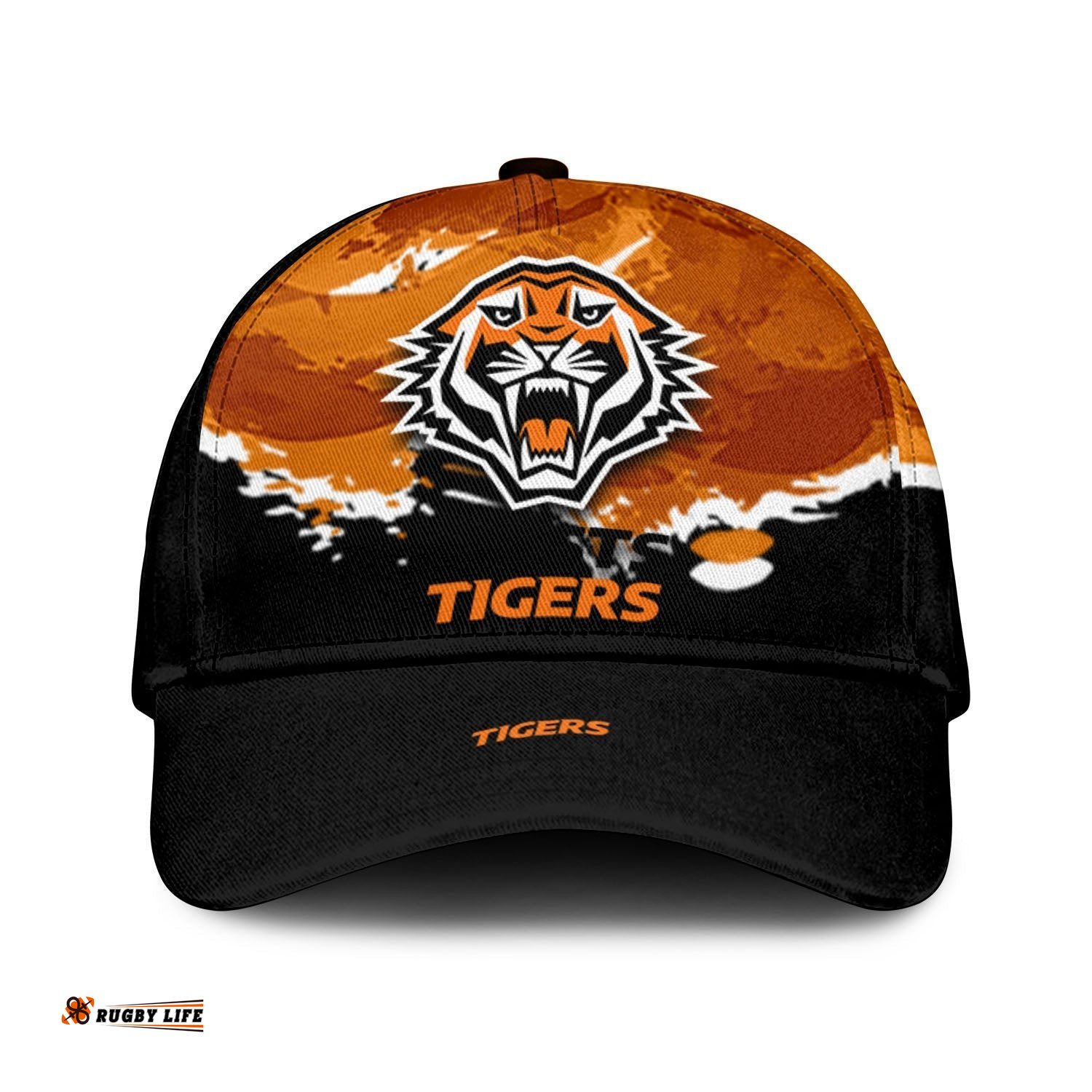 Wests Tigers Classic Cap Net Pattern Grunge Style - NRL