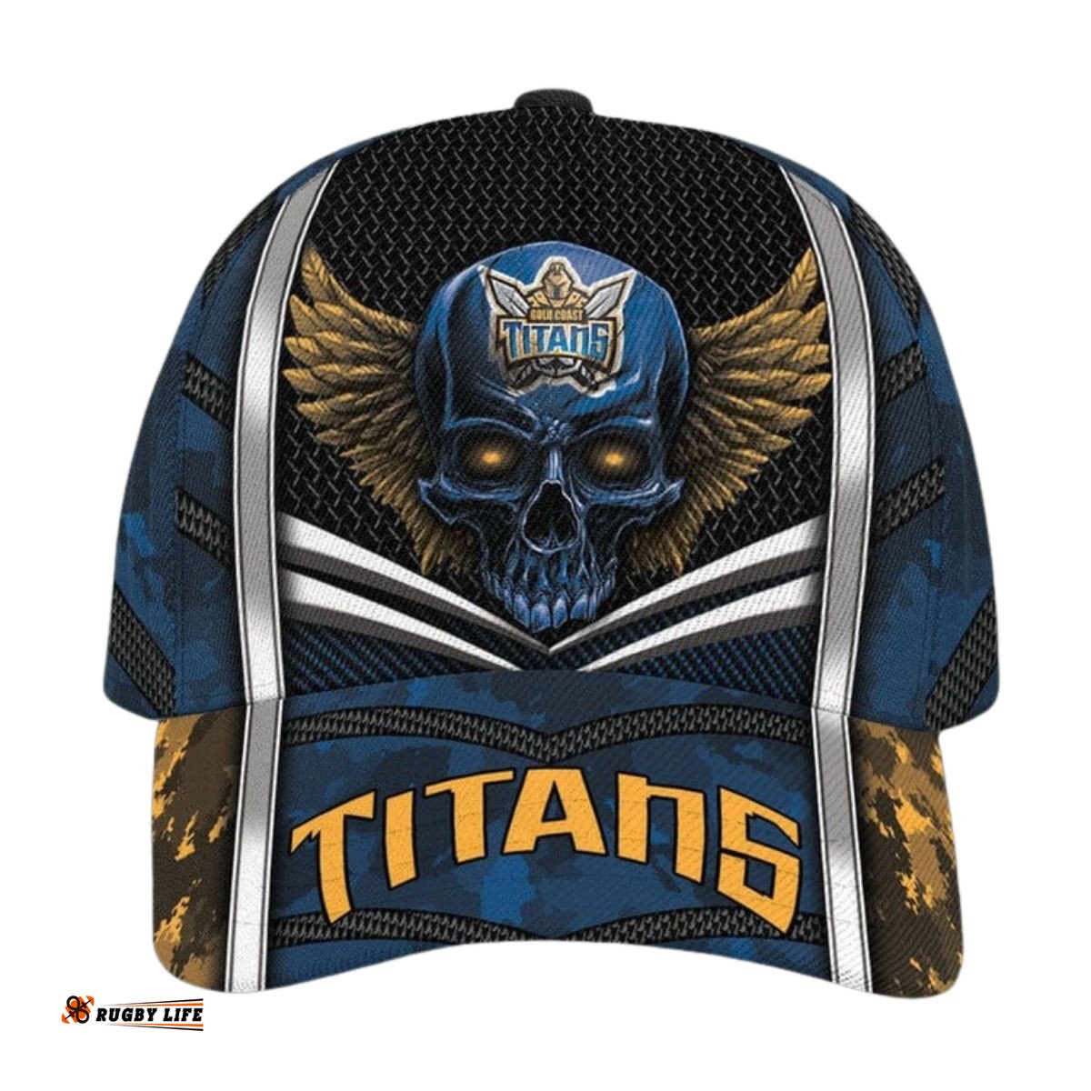 NRL Gold Coast Titans Skull Classic Cap Custom Name