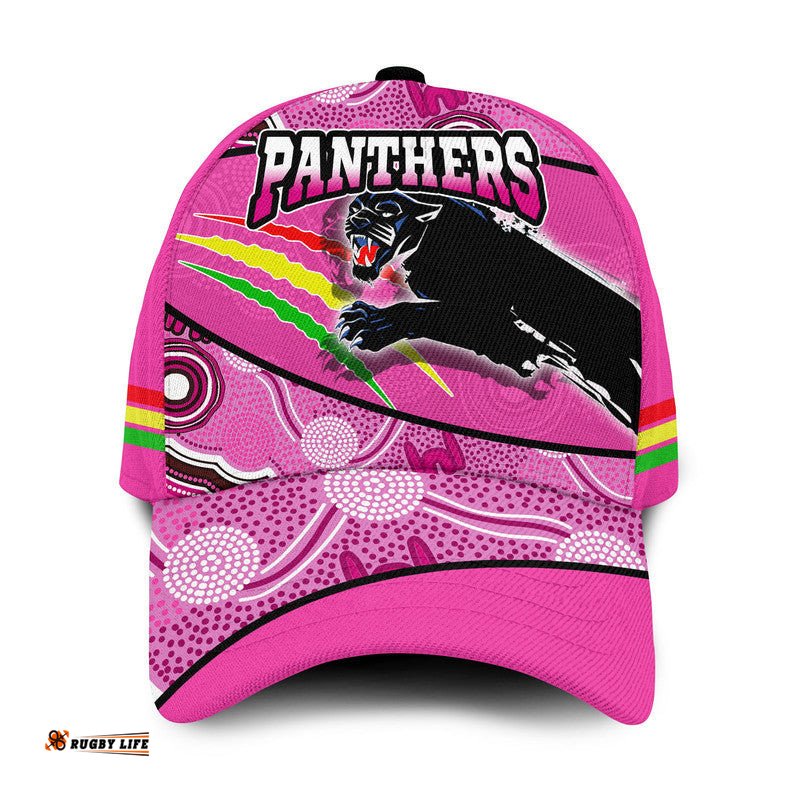 Panthers Rugby Classic Cap Aboriginal Basic Style-Pink