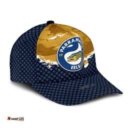 Parramatta Eels Classic Cap Net Pattern Grunge Style - NRL