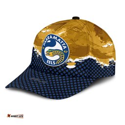 Parramatta Eels Classic Cap Net Pattern Grunge Style - NRL