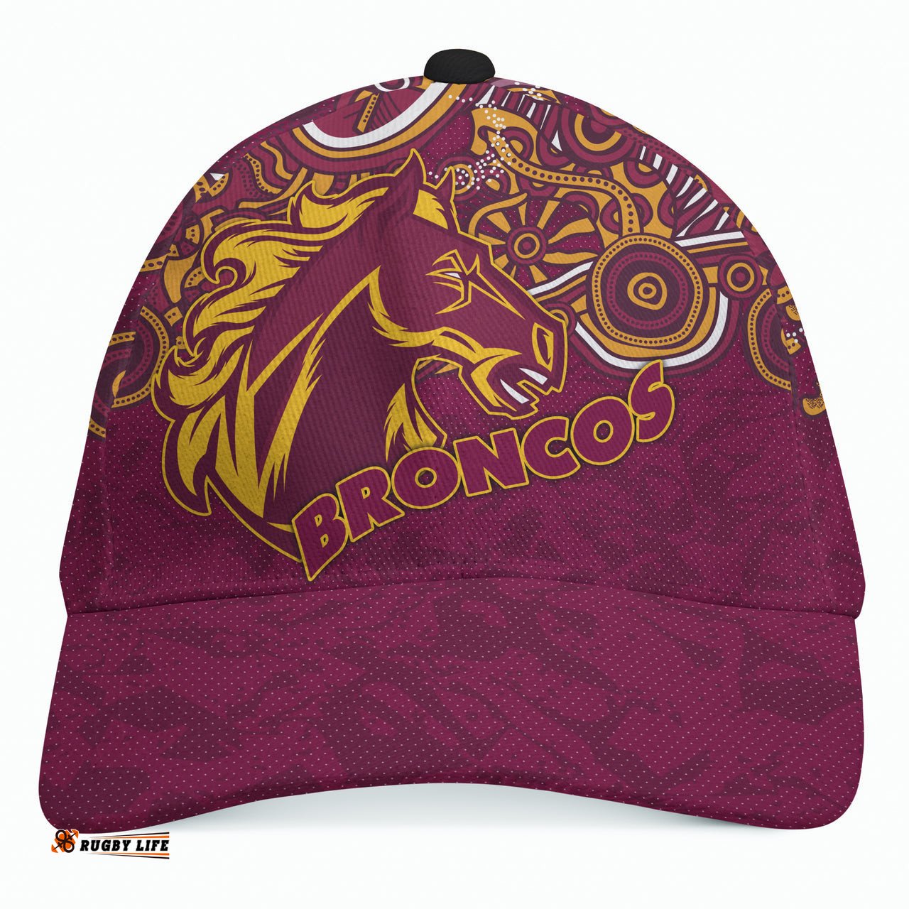 Broncos Rugby Cap - Custom Super Indigenous Broncos Cap