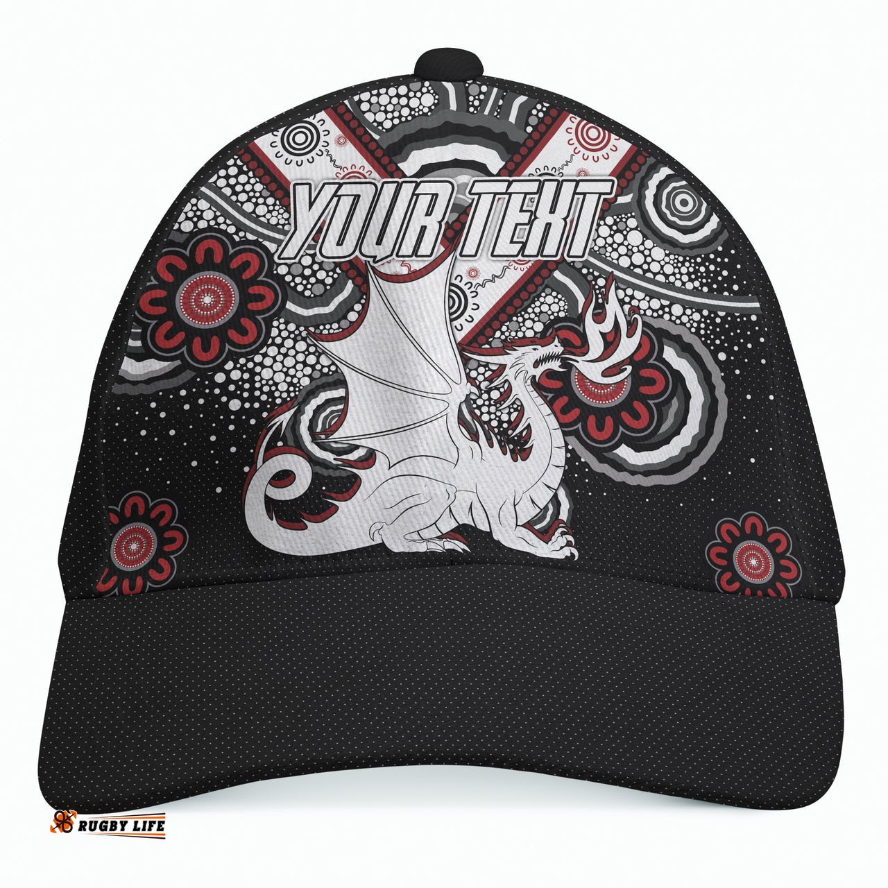 St. George Rugby Cap - Custom Aboriginal Dragons Cap