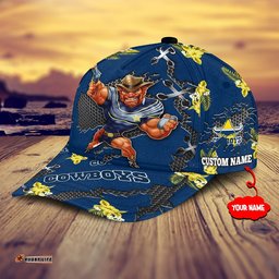 North Queensland Cowboys Nrl Classic Cap Personalized Mascot Flower