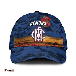 Melbourne Demons ANZAC AFL Classic Cap Poppy Vibes