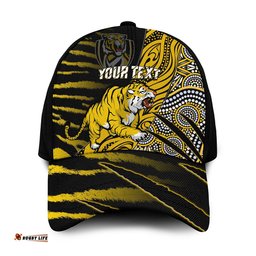 (Custom Personalised) Richmond Football Classic Cap Aboriginal Go The Tigers Premiers Ver.01