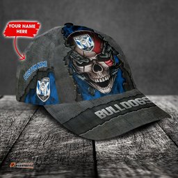 Cronulla-Sutherland Sharks 3D Metal Skull Personalized Classic Cap 02