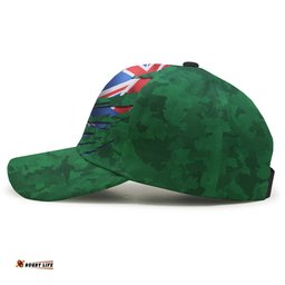 Rabbitohs Rugby Cap - Custom Rabbitohs With Camouflage and Australia Flag Cap
