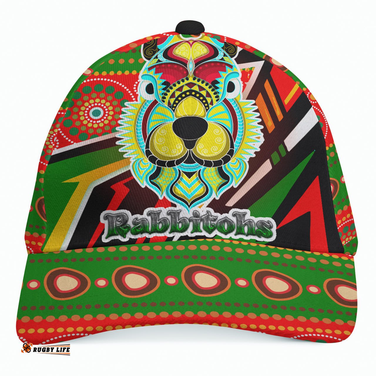 Rabbitohs Aboriginal Rugby Cap - Indigenous Rabbitohs Soul