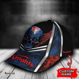 NRL Newcastle Knights Skull Classic Cap Custom Name