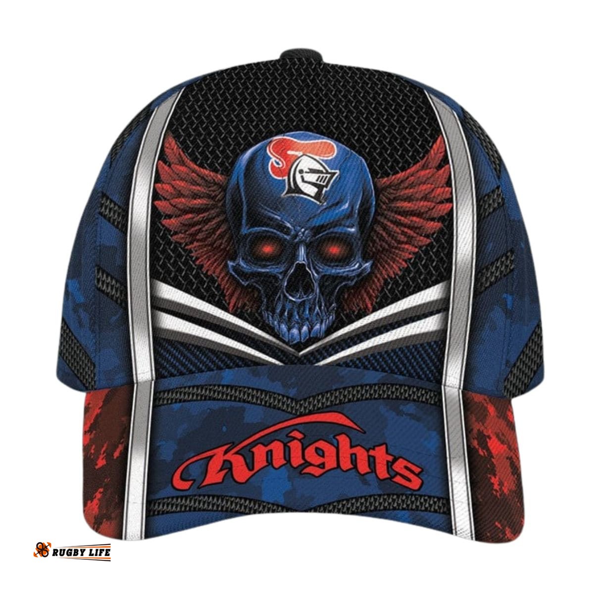 NRL Newcastle Knights Skull Classic Cap Custom Name
