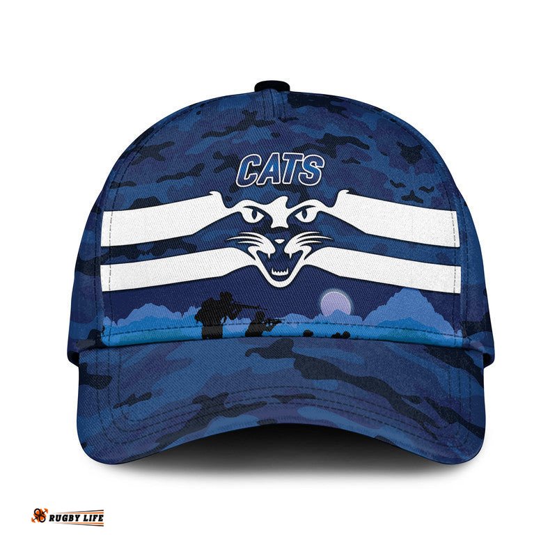 Geelong Cats ANZAC AFL Classic Cap Simple Style