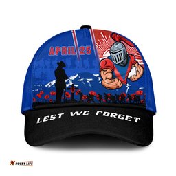 Amazing Aussie Newcastle Knights Anzac Day Lest We Forget Strong Fighting Spirit Cap Aussie Hat