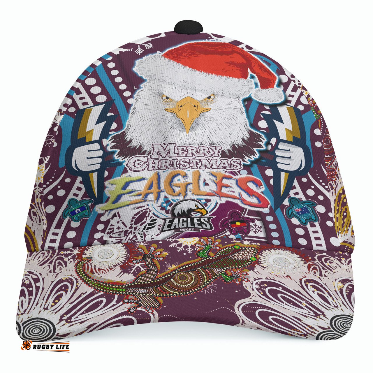 Amazing Aussie Manly Warringah Sea Eagles Christmas Merry Christmas Super Manly Warringah Sea Eagles Indigenous Cap Aussie Hat