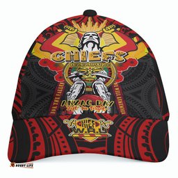 Amazing Aussie Waikato Chiefs Anzac Day Custom Remembrance Chiefs With Maori Patterns And Poppy Flowers Cap Aussie Hat