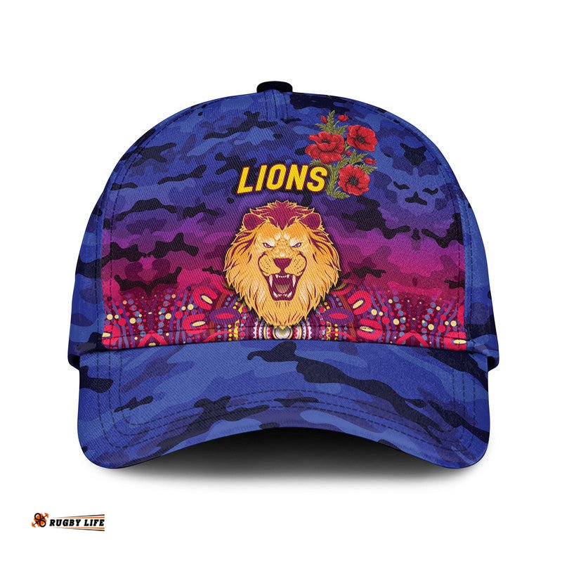 Brisbane Lions ANZAC AFL Classic Cap Indigenous Vibes