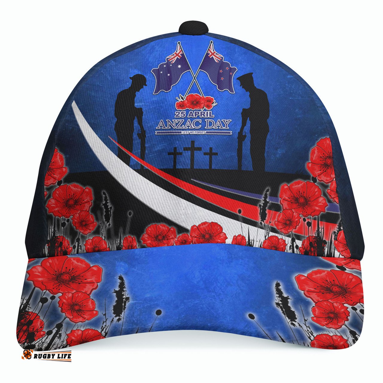 Amazing Aussie Anzac Day NZ Australia Poppies Flowers Cap Aussie Hat