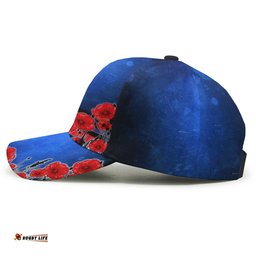 Amazing Aussie Anzac Day NZ Australia Poppies Flowers Cap Aussie Hat