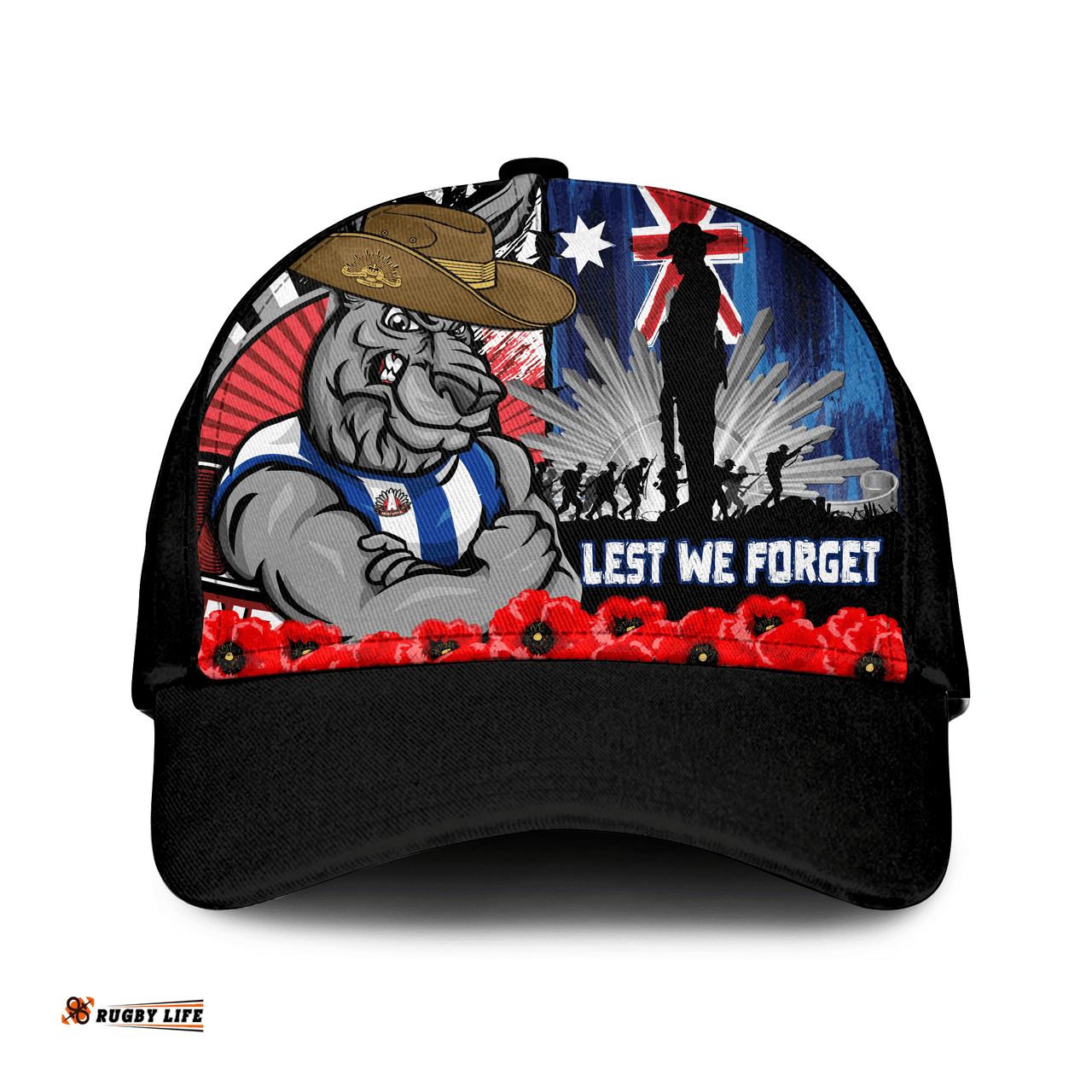 Amazing Aussie North Melbourne Anzac Day Honor United In Spirit Cap Aussie Hat
