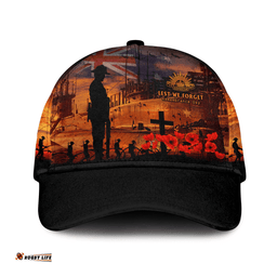 Amazing Aussie Australia Sunset Of Sacrifice And Remembrance Day Honor Orange Cap Aussie Hat