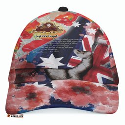 Amazing Aussie Australia Anzac Day Custom Patronage Anzac Spirit Bloods In My Veins Cap Aussie Hat