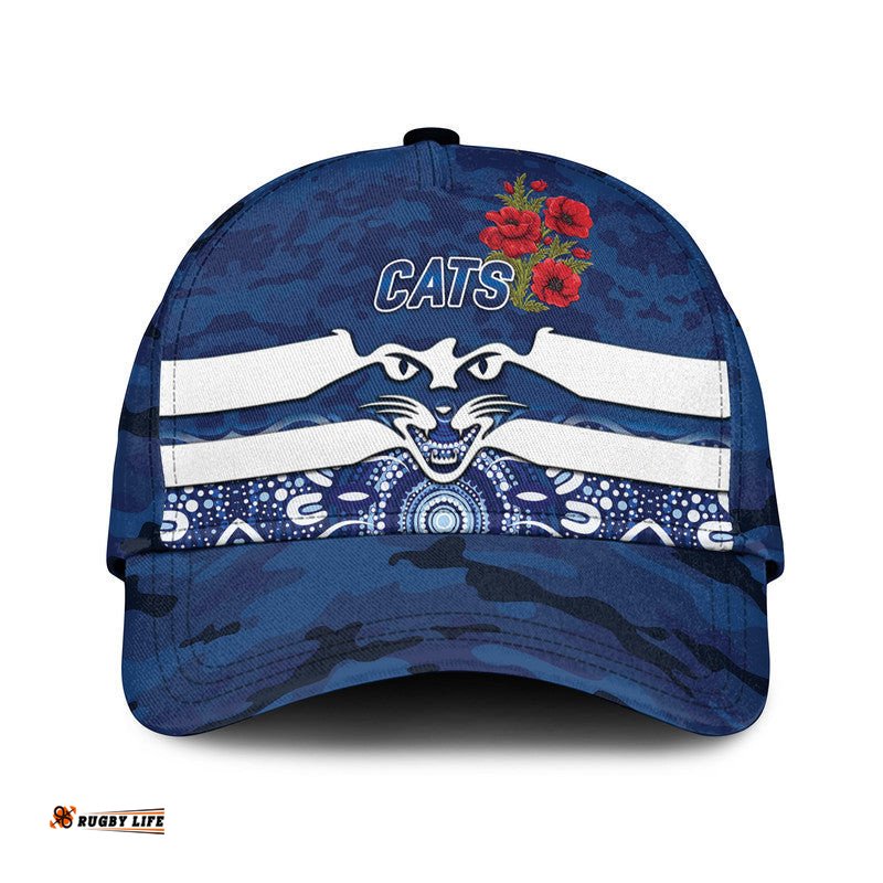 Geelong Cats ANZAC AFL Classic Cap Indigenous Vibes