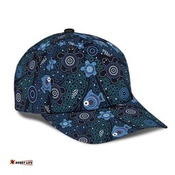 Amazing Aussie Australia Aboriginal Inspired Aboriginal Inspired Art Painting And Turtle Cap Aussie Hat