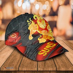 AFL Gold Coast Suns 3D Mascost Classic Cap Custom name