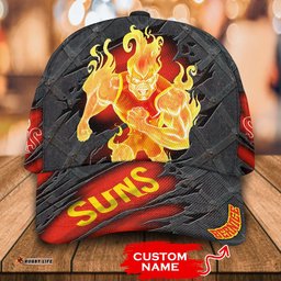 AFL Gold Coast Suns 3D Mascost Classic Cap Custom name