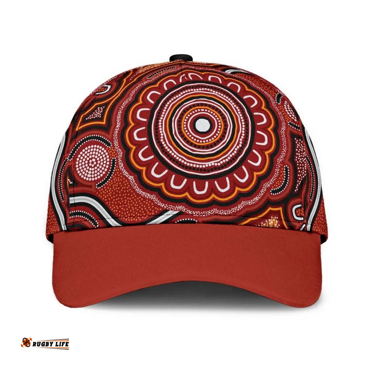 Amazing Aussie Australia Aboriginal Inspired Aboriginal Inspired Dot Art Painting VER 13 Cap Aussie Hat