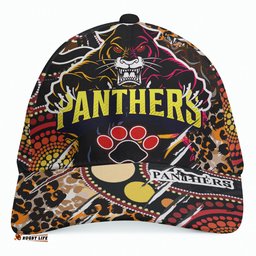 Amazing Aussie Penrith Panthers Indigenous Wild Penrith Panthers Scratch Style Cap Aussie Hat