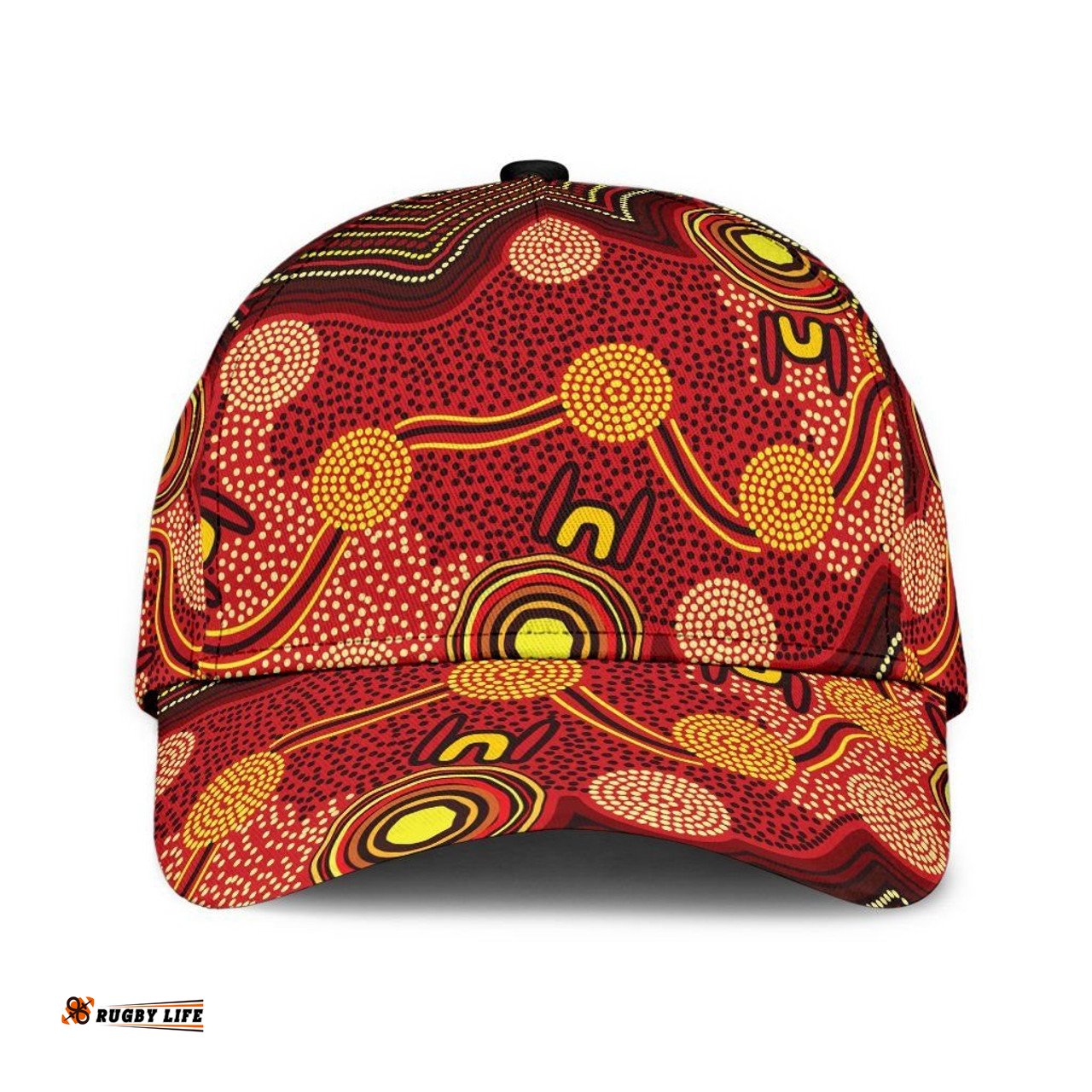 Amazing Aussie Australia Aboriginal Inspired Aboriginal Inspired Dot Art Painting Ver14 Cap Aussie Hat