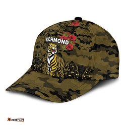 Richmond Tigers ANZAC AFL Classic Cap Indigenous Vibes - Black