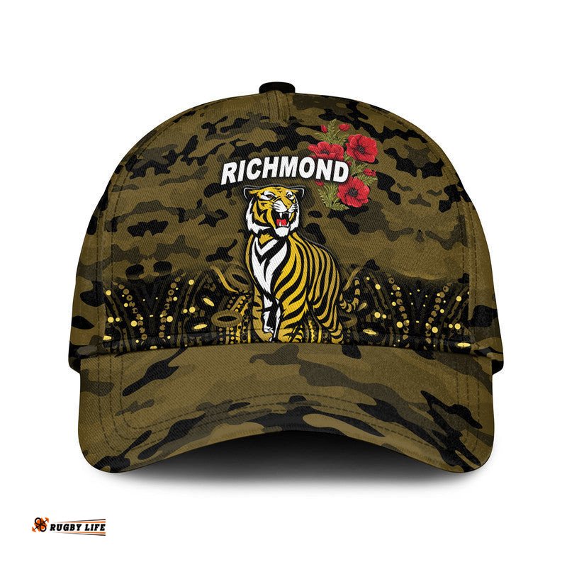 Richmond Tigers ANZAC AFL Classic Cap Indigenous Vibes - Black