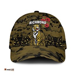 Richmond Tigers ANZAC AFL Classic Cap Indigenous Vibes - Black