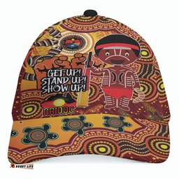 Amazing Aussie Australia NAIDOC Week Indigenous Custom Aussie Naidoc Boy With Animals In Aboriginal Inspired And Torres Strait Islander Culture Cap Aussie Hat